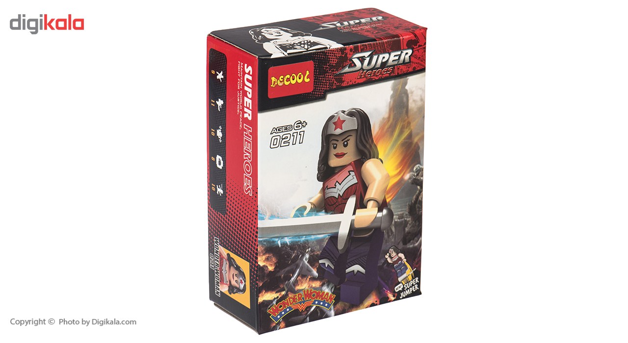 ساختنی دکول مدل Super Heroes 0216-0211 بسته 12 تایی