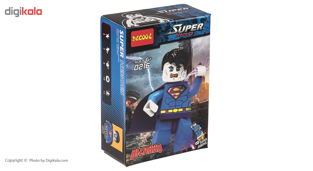 ساختنی دکول مدل Super Heroes 0216-0211 بسته 12 تایی