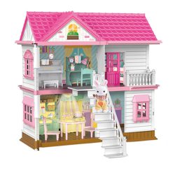 اسباب بازی مدل خانه عروسکی مدل Luxuey villa DIY کد 8823