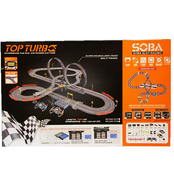 کیت ماشین بازی مدل مسابقه ای کنترلی طرح SOBA SLOT RACING کد 10/49