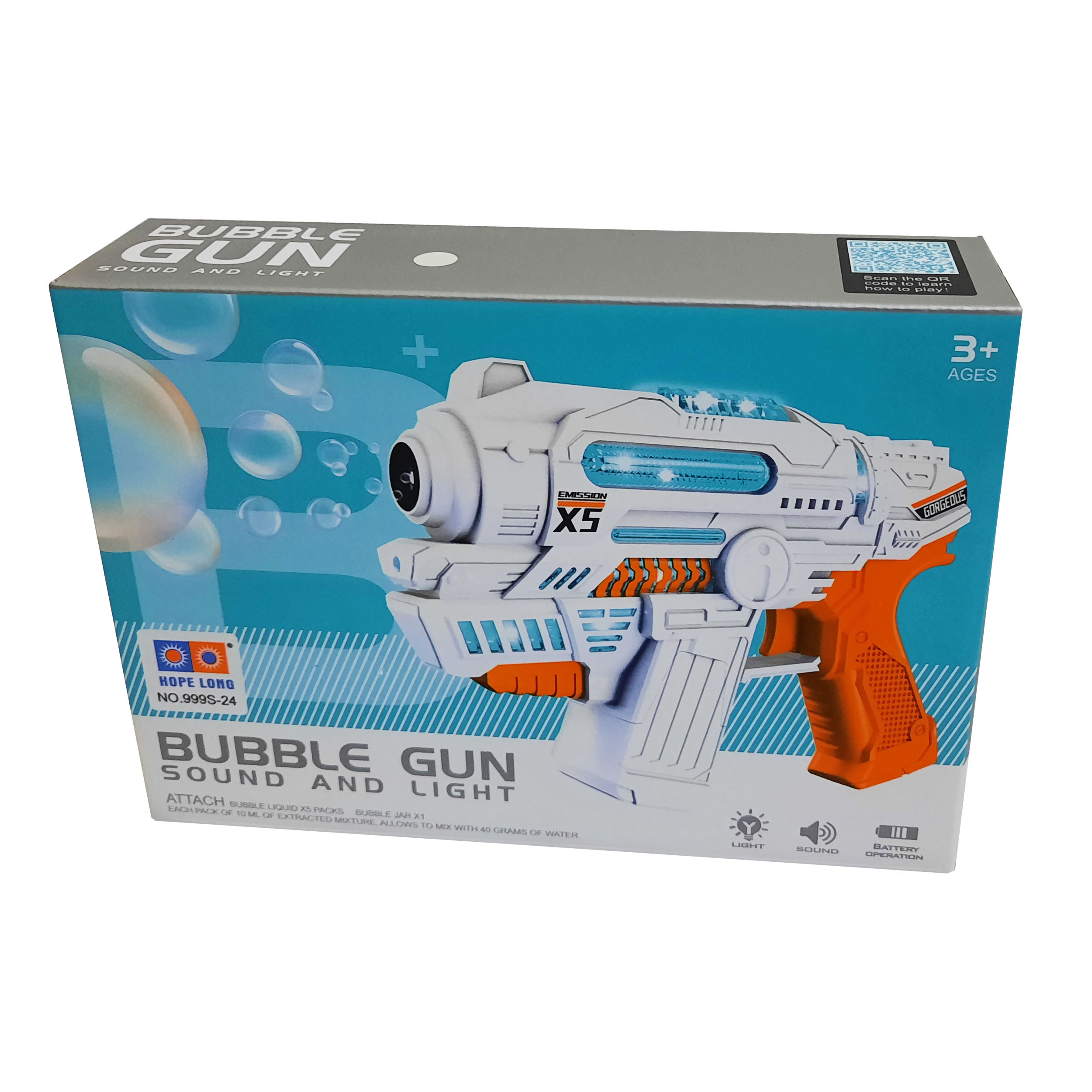 حباب ساز طرح تفنگ مدل BUBBLE GUN کد 63600